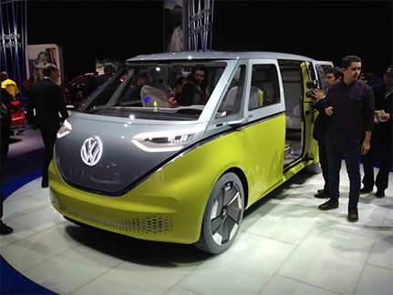 New Volkswagon Van at the Auto Show